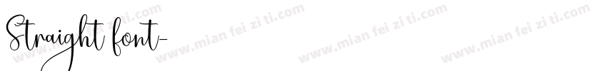 Straight font字体转换